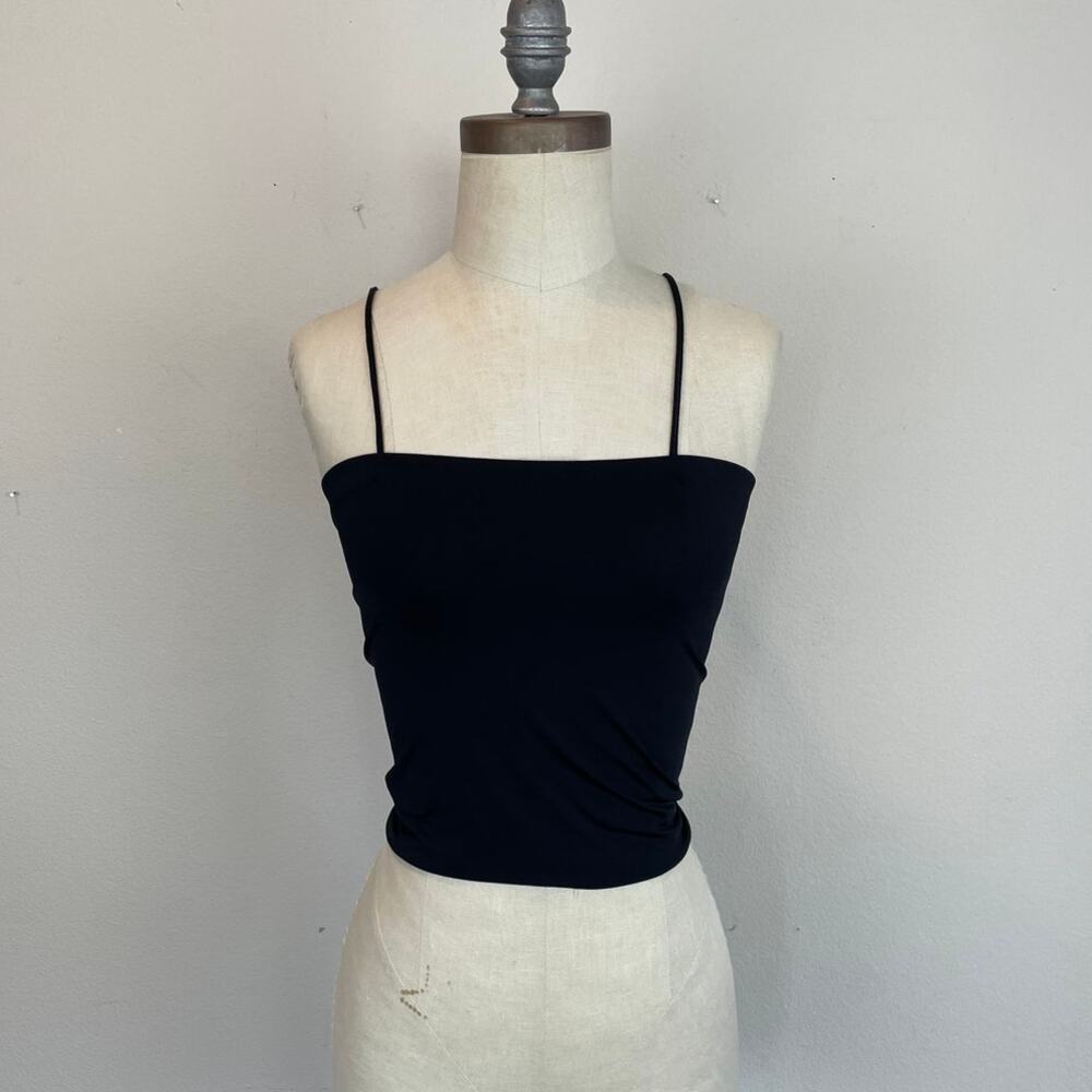 NWT IAN RN Black Trish Tube Top, Size XS